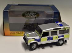 Universal Hobbies Land Rover Defender 110 Station Wagon UK Police Diecast Model in a 1:18 scale
