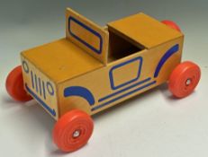 Chris Lamb, London - Children's Wooden Trains - includes 2x sit and play red and black wooden trains