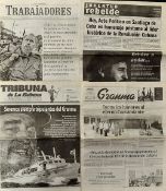 Cuba - Fidel Castro (1926-2016) Tributed Newspapers- includes 'Granma' dated 29 November 2016,