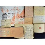 Autographs - A Selection of Autograph Albums containing a variety of signatures, many personal,