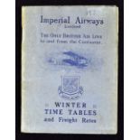 Aviation - Imperial Airways 1925 - A very informative 34 page publication with Timetables for