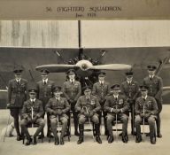 No 56 (Fighter) Squadron Photograph - dated June 129 - depicts Air Marshal Sir Alan Lees Officer
