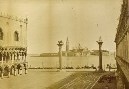 6x c.1870 Photographs of Venice depicts some beautiful architectural and water scenes, all framed,