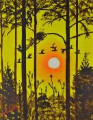 American Serial Killer - Original Artwork -John Wayne Gacy (1942-1994) 'Honkers In The Sun' Oil