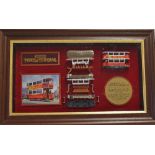 Matchbox 'Models of Yesteryear' Limited Edition No.2881 Preston Tramcar a framed display showing the