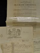 Bath Fire Office Insurance Policies 1771-1776 all 'received of Mary Gifford for one years