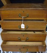 Wooden Collectors Cabinet with drawers a small cabinet ideal for displaying, with glass top drawers,