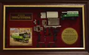 Matchbox 'Models of Yesteryear' Limited Edition No.2647 Yorkshire Steam Wagon a framed display