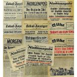 WWII German Newspapers relating to 'War on England' and 'Battle of Britain', newspapers include '