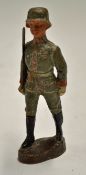 Elastolin German Officer Figure marked to the base, measures 10cm approx.