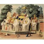 India - Natives Pay Homage to Their Ruler 1806 Print - by Charles Gold, del. & Tomas Medland,