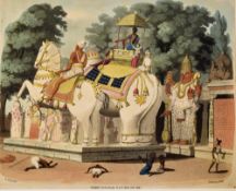 India - Natives Pay Homage to Their Ruler 1806 Print - by Charles Gold, del. & Tomas Medland,