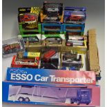 Mixed Selection of Diecast Toys to include Esso Car Transporter, Siku Mack Lorry (not boxed), Elicor