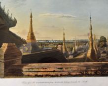 India - Scene Upon the Eastern Road from Rangoon looking towards the South 1825 Print and View of