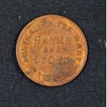 Opening of The Sydney Railway - Copper Medallion 1855 - Obverse; Commemorate the opening of the