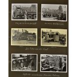 1938 Photo Album of Henschel Trucks in Spain - during the Spanish War with many photographs of the