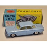 Corgi Toys 'Chevrolet Corvair' 229 in sky blue, comes with original box in good condition