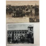 India - Postcards Amritsar - Two vintage postcards of the Golden Temple and the Alexander School