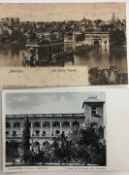 India - Postcards Amritsar - Two vintage postcards of the Golden Temple and the Alexander School