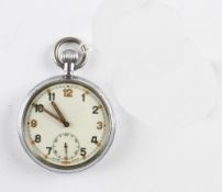 General Service Time Piece [GSTP] Military Pocket Watch - marked 'Swiss Made, marked to rear case '