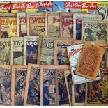 Mixed Selection of Early Comic Books to include 1931 Union Jack (2), 1906 The Captain, 1868 Beeton's