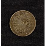 Ionian Islands - A 30 Obol / 1½ Pence Coin dated 1851 - Obverse; Seated Britannia. Reverse; 'IONIKON