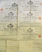 Hand in Hand Fire and Life Insurance Society (1836) Policy Documents include 1891-1904 documents,