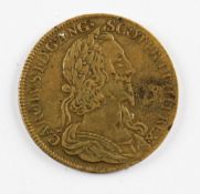 English Civil War Medallion 1643 - Obverse; King Charles I. Reverse; Sword and Olive branch with