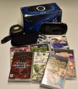 Sony - PlayStation Portable (PSP) 1003 G1 and Games - includes giga-pack portable device, slip case,