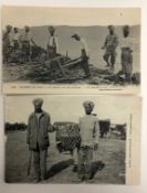 India - Sikh Soldiers in France WWI Postcard Two French postcards showing Sikh soldiers digging