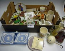 Assorted Selection of Ceramics to include Wedgwood Jasperware, Coronation items, Spanish Liquor