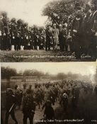 India - Sikhs at Hampton Court Postcard - Two vintage photographic postcards titled 'Lord Roberts at