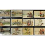 Selection of 'H Cassiers' Postcards - many early 20th Century, with a range of scenes such as