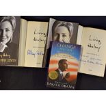 Hillary Rodham Clinton Signed Book - 'Living History' 2x copies both signed with one inscription