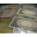 Selection of Banknotes to include Romania and Russia - all within album (38)