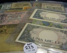 Selection of Banknotes to include Romania and Russia - all within album (38)