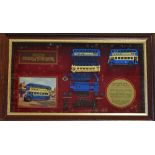 Matchbox 'Models of Yesteryear' Limited Edition No.95980 Leyland Titan TDI a framed display