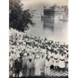 India - Governor of Punjab at Golden Temple c.1910 Photograph - Large early photograph during the