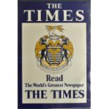 Posters - 1937 The Times 'Coronation Number out Today' date May 11 1937, some damage to top right