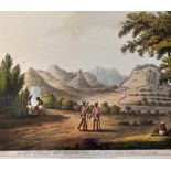 India - Ourry Durgam, the Head of the Pass into Barrah Mauhl 1805 Print - aquatint by Lieut. James