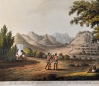 India - Ourry Durgam, the Head of the Pass into Barrah Mauhl 1805 Print - aquatint by Lieut. James