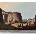 India - The South Entrance Into the fort at Bangalore 1804 Print - aquatint by Lieut. James