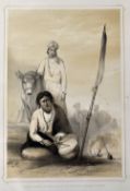 India - Fakeer Attached to the suite of the Governor General in Camp Lithograph 1844 - by Emily