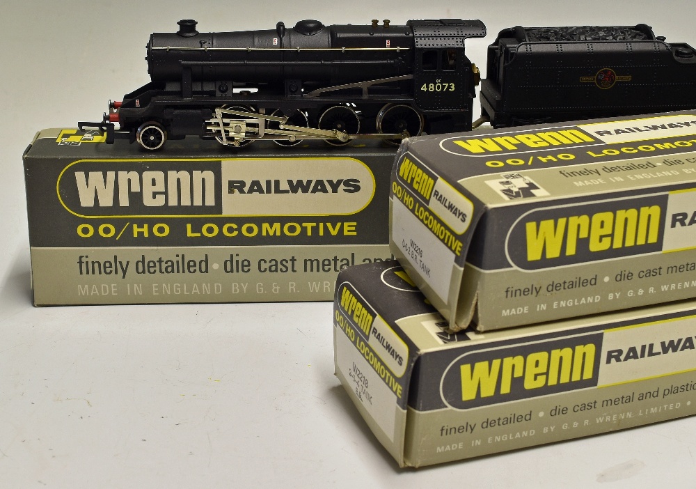 Wrenn OO Gauge W2224 Freight 48073 BR 2-8-0 plus W2218 Tank 80033 BR 2-6-4, plus W2216 Tank 69550 BR - Image 2 of 3