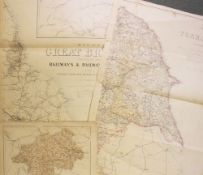 Railway Maps - Edw' Weller Maps includes an Early Stockton and Darlington 1st Railway Line Map,