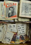 War Illustrated Magazines - dates range from 1939-1945, t/w 1930-40s Meccano Magazines, in poor