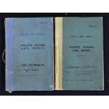 RAF Pilots Flying Log Books 1930-49 for Air Commodore Frederick Edward Vernon CB, OBE (1899-1963)