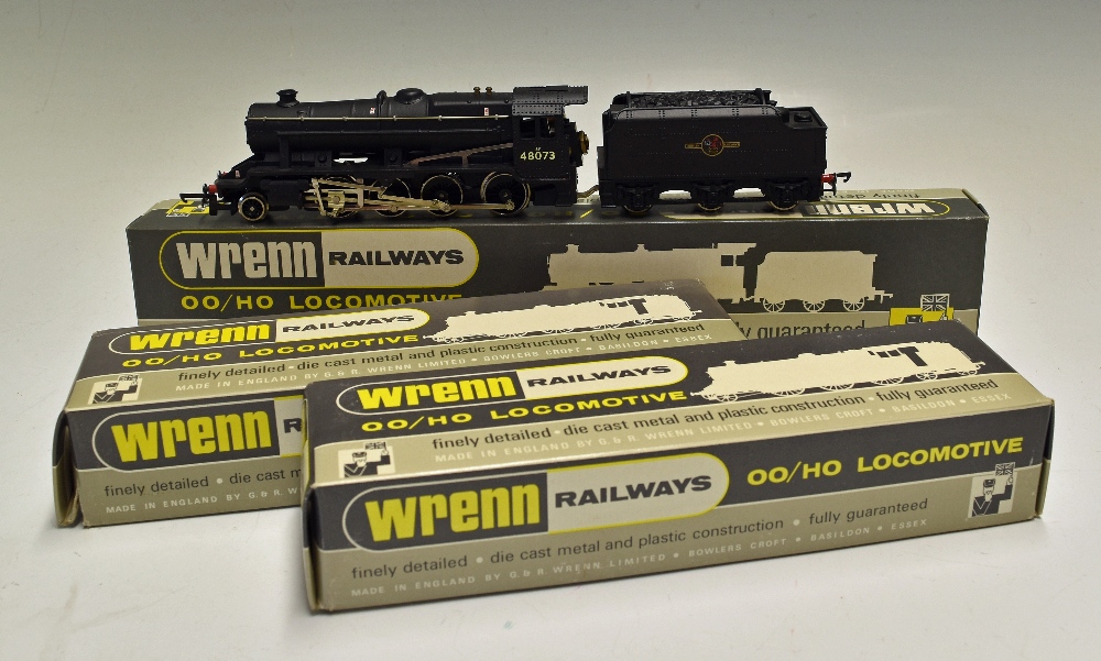 Wrenn OO Gauge W2224 Freight 48073 BR 2-8-0 plus W2218 Tank 80033 BR 2-6-4, plus W2216 Tank 69550 BR