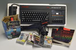 Sinclair ZX Spectrum 128K Games Console includes console, joystick and gun plus a selection of