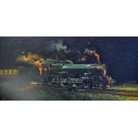 Railway - Terence Cuneo Signed Colour Print a limited edition 176/500 'Castle on the Coast' framed